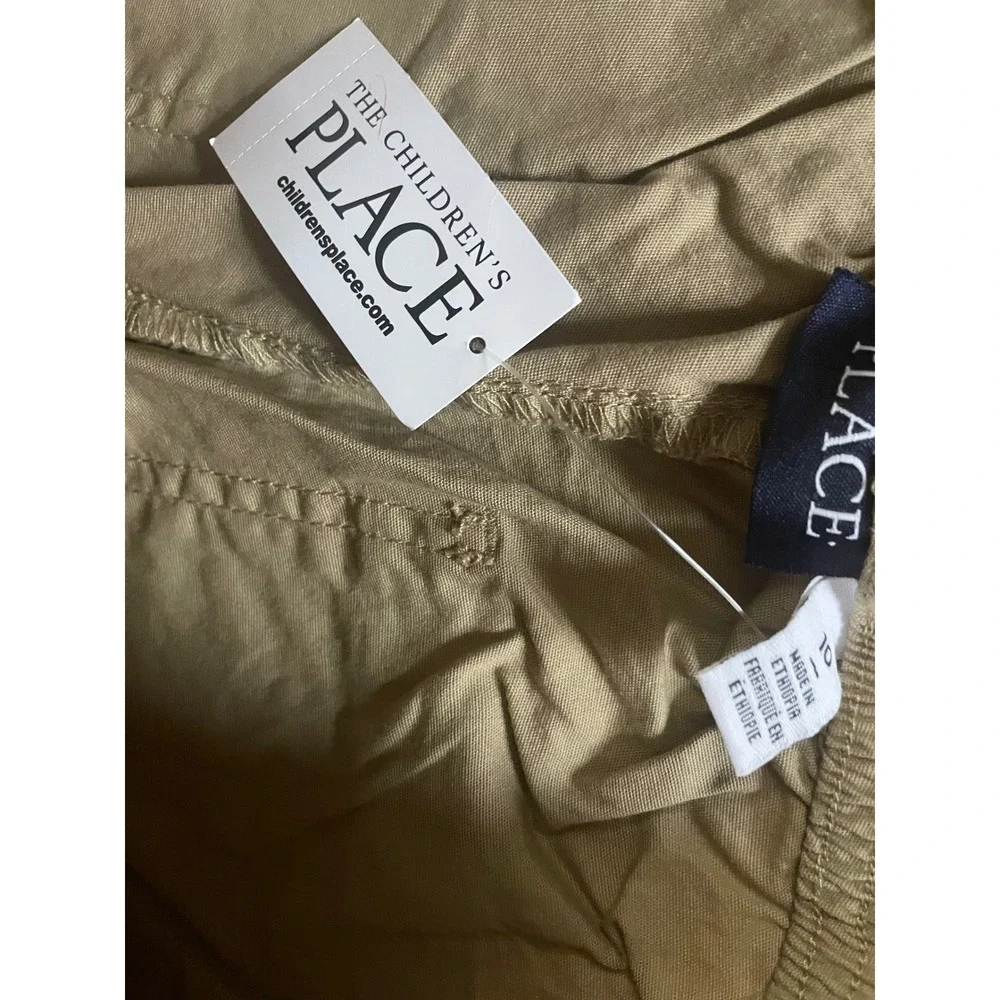 The Children's Place Boys Khaki Stretch Jogger Pants Size 10 NWT 3030423
